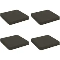 vidaXL 4-Piece Zitkussens VUGHT 4 st 100% Polyester Antraciet