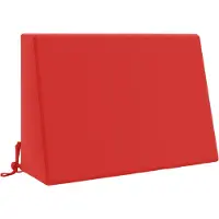 vidaXL Rugkussen SOEST 100% Polyester Rood 60 x 20 x 40 cm