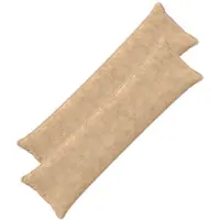 vidaXL Kussensloop 2 st HOUTEN Crèmekleurig 40 x 145 cm