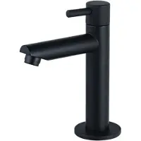 FortiFura Calvi Fonteinkraan - 15.4cm - opbouw - 1gats - mat zwart SW696235
