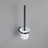 FortiFura Calvi toiletborstelhouder rond - mat zwart SW639936