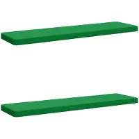 vidaXL 2-delige Bankkussens VUGHT 2 st 100% Polyester Groen