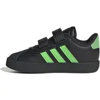 Adidas Unisex Baby Vl Court 3.0 kinderschoenen, kleur: zwart/felgroen/carbon