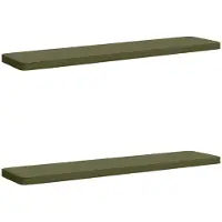 vidaXL 2-delige Bankkussens VUGHT 2 st 100% Polyester Olijfgroen