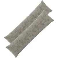 vidaXL Kussensloop 2 st HEERLEN Lichtgrijs 40 x 145 cm