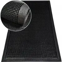 Nestor Rubberen Buitenmat 60x100 cm - Antislip en Duurzaam