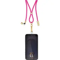 Intenso 7991004 Oplaadkoord met telefoonhouder, neonroze, kabellengte: 1,65 m, 60 Watt