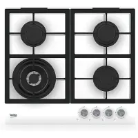 Beko HILW 64225 SW, Wit, Inbouw, 60 cm, Gas, Keramisch, 4 zones