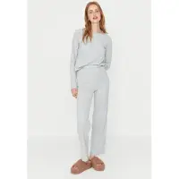 Trendyol Vrouwen Ronde hals Pyjama Set 2 pak