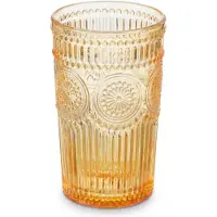 Relaxdays drinkglazen - set van 4 - 360 ml - vintage - vaatwasserbestendig - gekleurd
