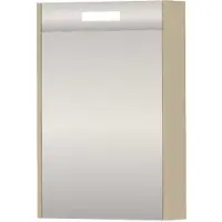 Basic Line SPK Premium Spiegelkast 50x74cm - 1 Deur - LED Verlichting - Matt Beige - Spiegels, Spiegelkasten - 8718835837433