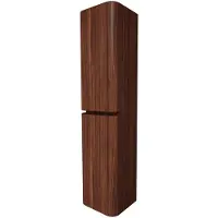 Royal plaza Terra Hoge Kast - 170x35x40cm - 2 deuren - afgeronde hoeken - kastanje (walnoot) SW1418393