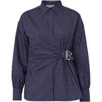 Sisters point Blouse 'ETAPA' navy / donkerlila / zwart
