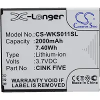 123accu Wiko WKS011SL accu (2000 mAh, huismerk)