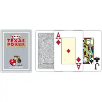 Modiano poker speelkaarten grijs 2 index