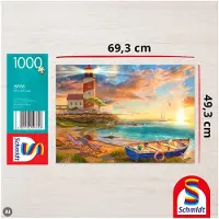 Schmidt Zonsondergang in de vuurtorenbaai, puzzel