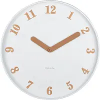 Karlsson - Wandklok Amena White