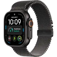 Apple Watch Ultra 4 GPs + Cellular 49mm Black Titanium Case - Milanese Loop L Smartwatch