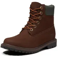 Timberland Women Premium 6 Inch Lace Up Waterproof Boot All Over Dark Brn Nubuck-Schoenmaat 37