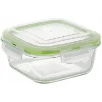 Bormioli Rocco Frigo Glazen Voedselcontainer 0,32L - Lekvrij & Vaatwasserbestendig