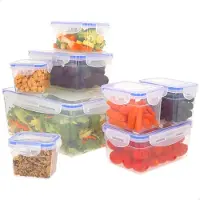 Max Home 16560 Luchtdichte Plastic Bakjes 0.2 Tot Set 4.5l