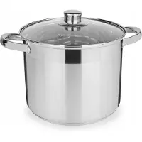 Tadar RVS Kookpan met Deksel - 4L - Inductie Geschikt