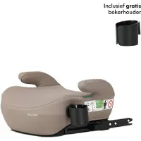 Deryan Cody Zitverhoger ISOFIX I-Size - Stoelverhoger Auto - Nougat