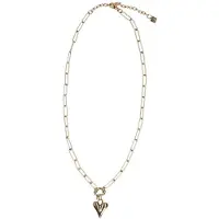 Manfield - Dames - Goudkleurige stalen schakelketting - Maat 1
