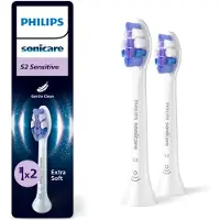Philips Sonicare 6x Opzetborstels S2 Sensitive Wit Hx6052/87 2 Stuks