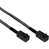 Intos Câble Mini SAS HD SFF-8643 à SFF-8643 avec bande latérale de 0,5 m