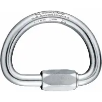 BEAL Maillon Semi Circular Galva Karabijnhaak Zilver 10 mm
