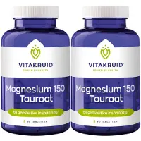 Vitakruid 2x Magnesium 150 Tauraat 90 tabletten
