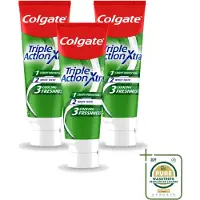 Colgate 3 x - Triple Action - Xtra Fresh - Tandpasta - 75ml - Wasstrips - Tandpasta - Gaatjes - Tanden - Frisse Adem - Witte Tanden