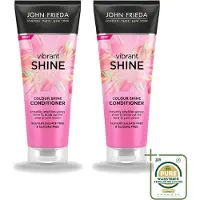 John Frieda 2 x Vibrant Shine Kleurconditioner - 250 ml - Verpakking met 2 stuks