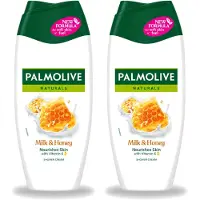 Palmolive 2 x – Douchecrème – Milk & Honey - 250 ml - Voordeelverpakking - 2 stuks
