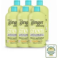 Treaclemoon 6 x – Douchegel – One Ginger Morning – 500 ml - Wasstrips - Douchegel - Gember - Energie - Verfrissend - Huidverzorging
