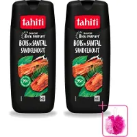 Tahiti 2 x – Douchegel – Sandelhout - 315 ml - Bulkverpakking - Douchegel - Douchemop - Sandelhout