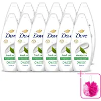 Dove 12 x – Douchegel – Fresh Care – 250 ml - Bulkverpakking - Douchegel - Douchemop - Fris
