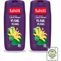 Tahiti 2 x – Douchegel – Ylang Ylang - 315 ml - Wasstrips - Douchegel - Ylang Ylang Douchegel - Douchegel Voor Huidverzorging - Exotische Geur Douchegel - Milde Douchegel