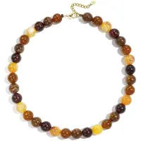 Yehwang Maira - Kralen Ketting - Acryl - Stainless Steel - Jewellery by Mae
