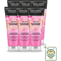 John Frieda 6 x Vibrant Shine Kleurconditioner - 250 ml - Verpakking met 6 stuks