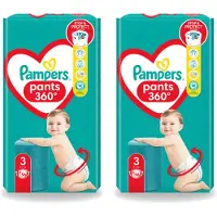 Pampers 2 x – Luierbroekjes – Pants Maat 3 – 56 Luiers - Voordeelverpakking - 2 stuks