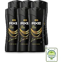 Axe 6 x – Douchegel – Flaxe – 250 ml - Grootverpakking - Vaatwasstrips - Douchegel Voor Mannen - Frisse Geur - Reiniging Lichaam - Hydraatende Douchegel - Mannelijke Geur