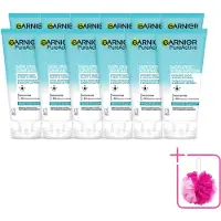 Garnier 12 x - Pure Active - Dagelijkse Scrub - Niacinamide & BHA - Exfolieert & Reinigt Poriën - 150 ml - Bulkverpakking - Exfoliatie - Douchemop - Reinigen
