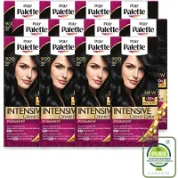 Palette 12 x Poly - Haarverf - Zwart 900 - 115ml - Grootverpakking - Vaatwasstrips - Haarverf - Zwart - Arganolie - Haarkleur - Permanente Haarkleur