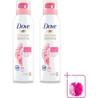 Dove 2 x – Douchefoam – Rose Oil – 200 ml - Bulkverpakking - Douchefoam - Douchemop - Rozenolie