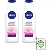 Nivea 2 x – Bodylotion – Natural Fairness Clarifiant – 400 ml - Grootverpakking - Vaatwasstrips - Huidverlichting - Natuurlijke Glans - Huidverlichting - Huidverlichting - Huidverlichting