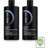 Syoss 2 x Intense Plex Shampoo - Diepgaande reparatie voor beschadigd haar - 440 ml - Voordeelverpakking - 2 stuks