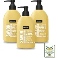 Sence 3 x - La Maison Du Savon De Marseille - Handzeep - Vanille - Hygiënisch - 500 ml - Wasstrips - Savon De Marseille - Handzeep - Vanille - Hygiëne - Reiniging