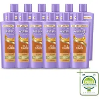 Unilever 12 x Andrélon Oil & Care Shampoo voor droog en kroeshaar, 685 ml - Grote verpakking - 12 stuks